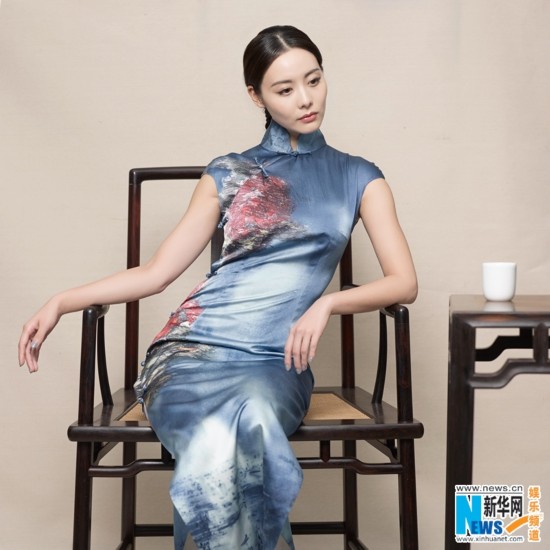 原雨曝光旗袍大片 端庄优雅好似油画