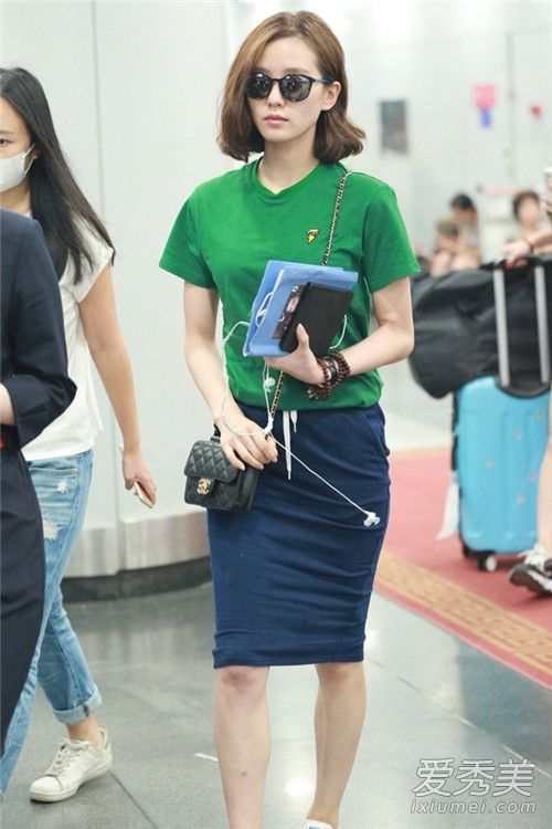 佟丽娅刘雯郭碧婷张天爱杨幂 女星私服街拍都