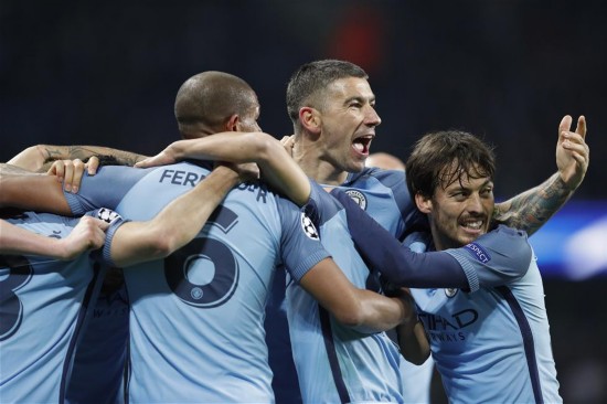 (比赛集锦)欧冠:曼城vs巴萨3比1逆转 梅西进球