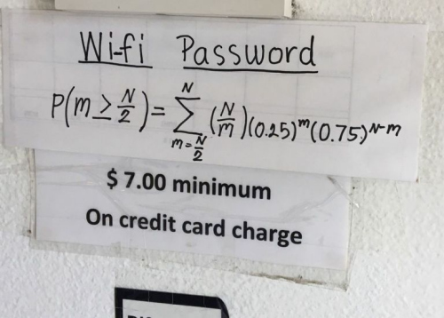 想用免費WiFi先做數學題？美國餐廳耍花招難倒網友