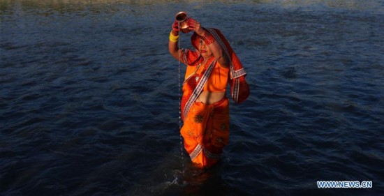NEPAL-KATHMANDU-CHHATH FESTIVAL