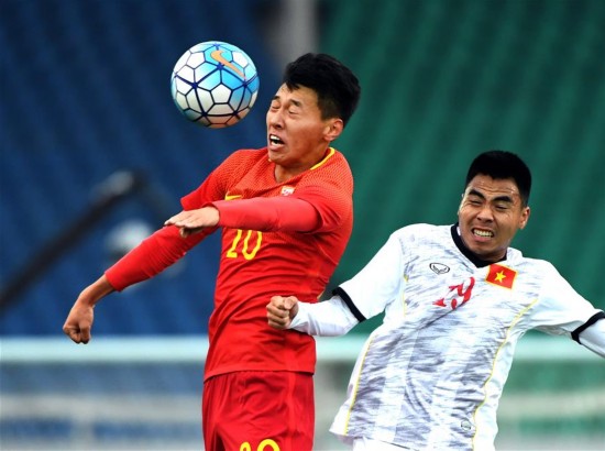 中国足协U22国际足球锦标赛:中国战平越南