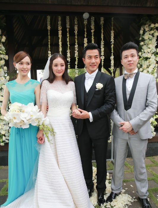 美哭了! 张靓颖婚礼现场曝光 刘亦菲紫色长裙波