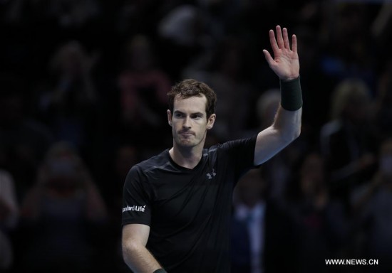 (SP)BRITAIN-LONDON-TENNIS-ATP FINAL-MURRAY VS WAWRINKA