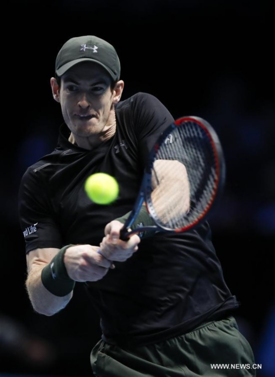 (SP)BRITAIN-LONDON-TENNIS-ATP FINAL-MURRAY VS WAWRINKA