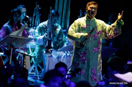 COLOMBIA-BOGOTA-CHINA-NATIONAL TRADITIONAL ORCHESTRA-PERFORMANCE