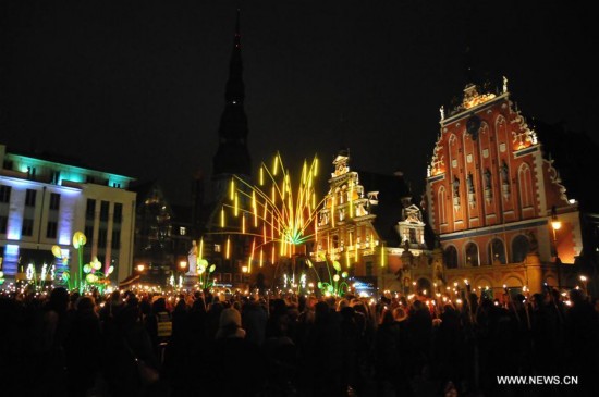 LATVIA-RIGA-LIGHT FESTIVAL 