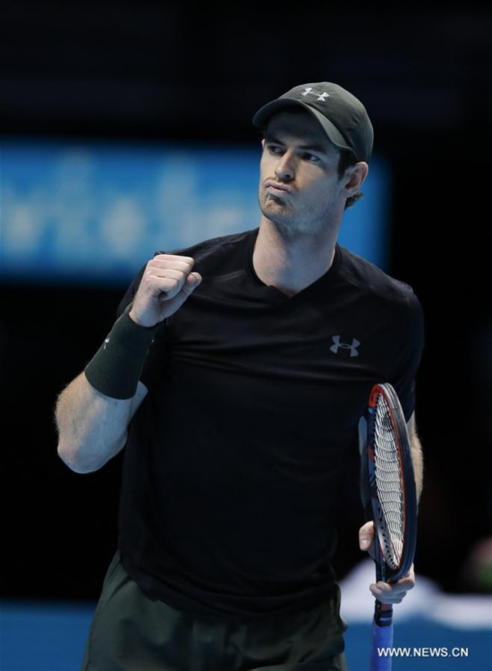 (SP)BRITAIN-LONDON-TENNIS-ATP FINAL-MURRAY VS WAWRINKA