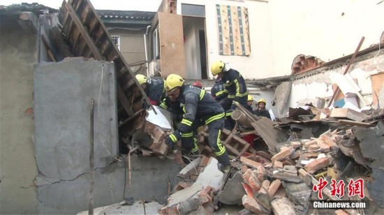 浙江宁波一民房发生爆炸 房屋倒塌致1死1伤