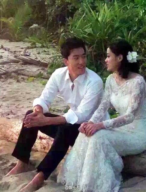 网曝刘翔吴莎婚礼照 俩人在斐济低调完婚?
