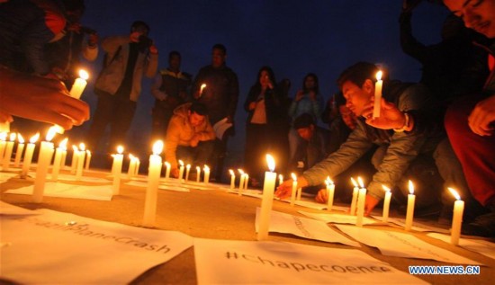 NEPAL-KATHMANDU-CHAPECOENSE-PLANE CRASH-CANDLE LIGHT VIGIL