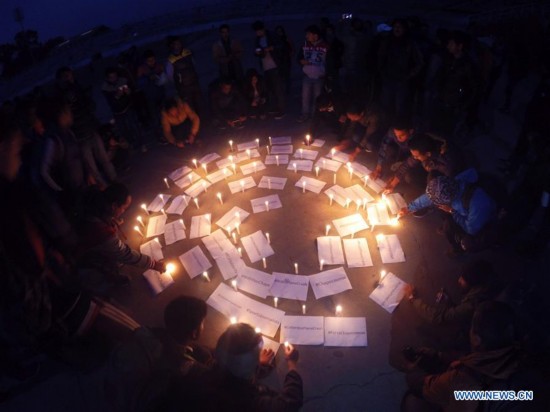 NEPAL-KATHMANDU-CHAPECOENSE-PLANE CRASH-CANDLE LIGHT VIGIL