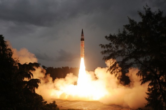 印度再射 烈火5 洲际导弹 号称能打到中国东北