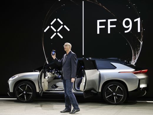 法拉第未来首款量产车FF91于CES亮相