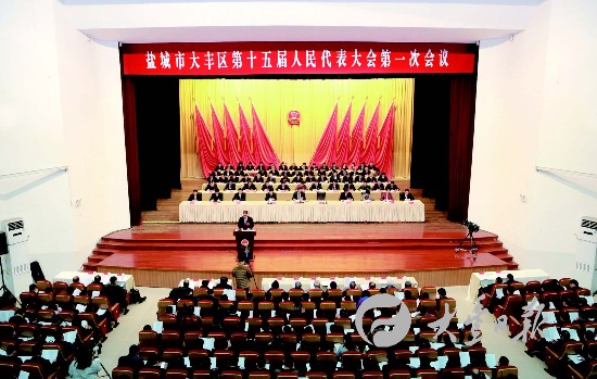 盐城大丰十五届人大一次会议开幕 宋勇作报告