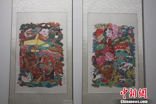 陕西西安年画,作者邹笛。 曾洁 摄