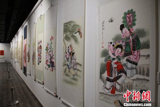 山东高密扑灰年画,作者吕臻立。 曾洁 摄