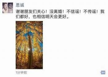 陈思诚否认挽回为离婚佟丽娅陈思诚把头像换的性感菩萨观音图片