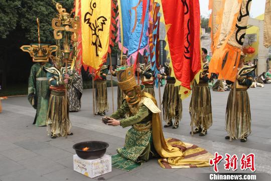 大祭祀仪式彩排现场。　钟欣 摄