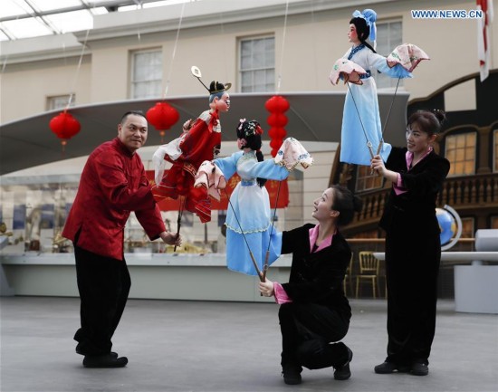 BRITAIN-LONDON-LUNAR NEW YEAR-PUPPET SHOW