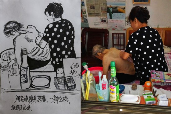 Son records his mother's dying days in sketches