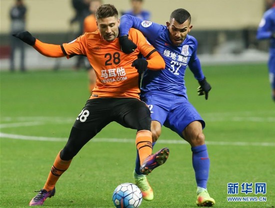 亚冠:上海绿地申花无缘小组赛(比赛集锦)--人民