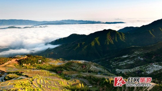 雪峰山云端全景.