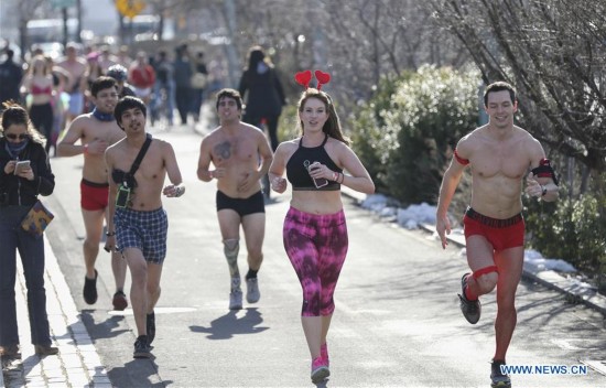 U.S.-NEW YORK-CUPID'S UNDIE RUN