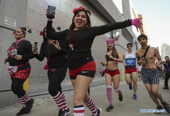 U.S.-NEW YORK-CUPID'S UNDIE RUN