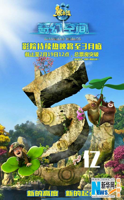 《熊出没·奇幻空间》票房破5亿 全民热捧助力密钥延长放映