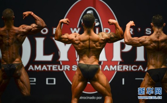 哥伦比亚举办健美比赛（组图）