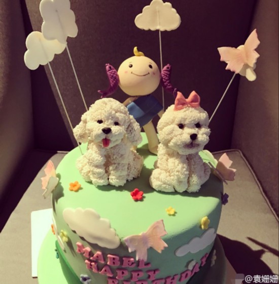 袁姗姗晒生日照 跑男团到齐独缺迪丽热巴