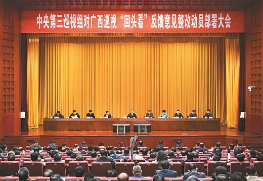 广西召开中央巡视组巡视"回头看"反馈意见整改动员部署大会 彭清华