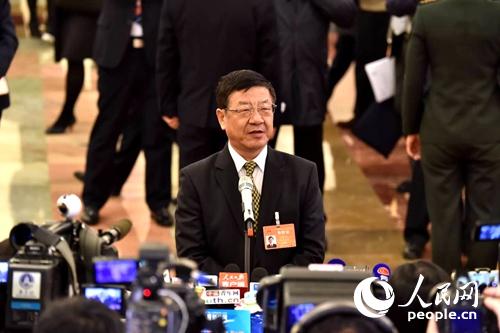 國家林業局局長張建龍。人民網記者翁奇羽 攝
