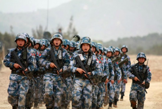 The Marine Corps of China's People's Liberation Army Navy. [File photo: news.qq.com]