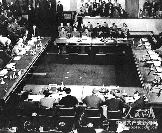 1954年，日內瓦會議會場。