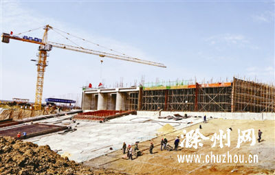 滁州定远江巷水库建设火热推进