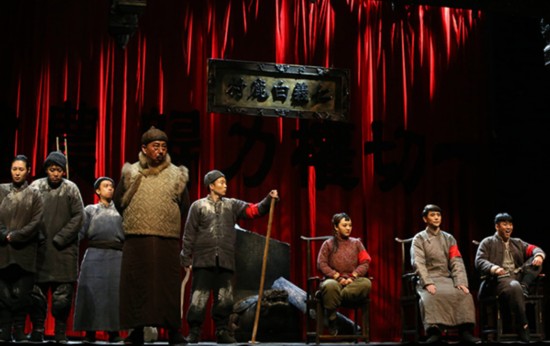 2016年6月15日,陕西西安,陕西人民艺术剧院版话剧《白鹿原》.