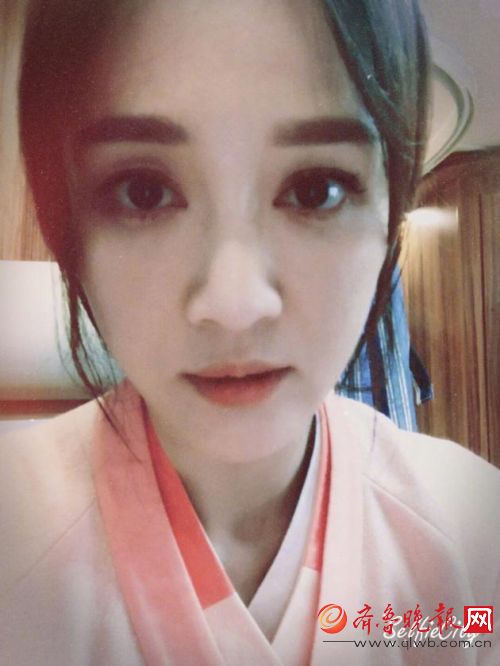 陈乔恩晒古装自拍造型 开机大吉小姐姐好漂亮