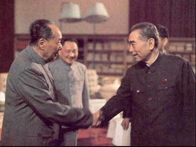 毛澤東與周恩來（資料圖）
