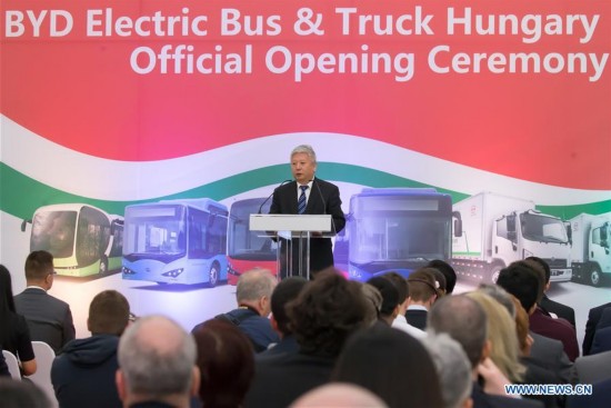 HUNGARY-KOMAROM-CHINA-BYD-FIRST EUROPEAN ELECTRIC BUS FACTORY