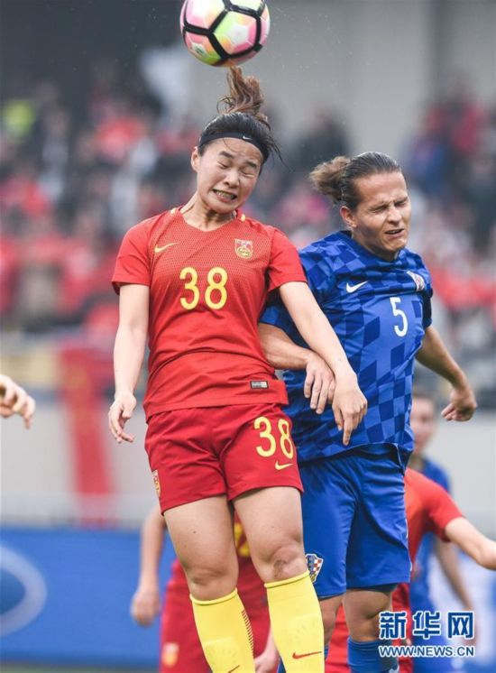 中国之队国际赛:中国女足胜克罗地亚