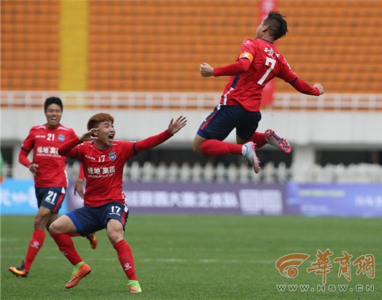 中乙联赛揭幕 长安竞技队2:0击败沈阳东进队