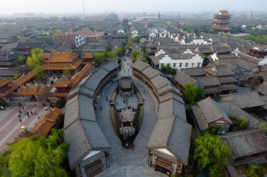 重创之后 台儿庄古城又现美丽水乡景致(组图)