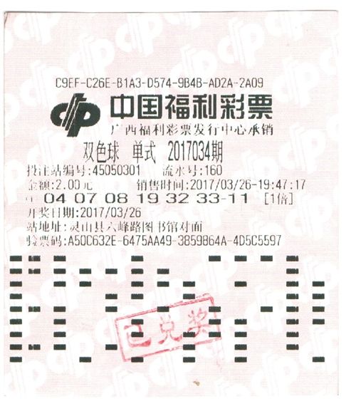 夫妻合力购彩 17年坚守终于中出双色球二等奖