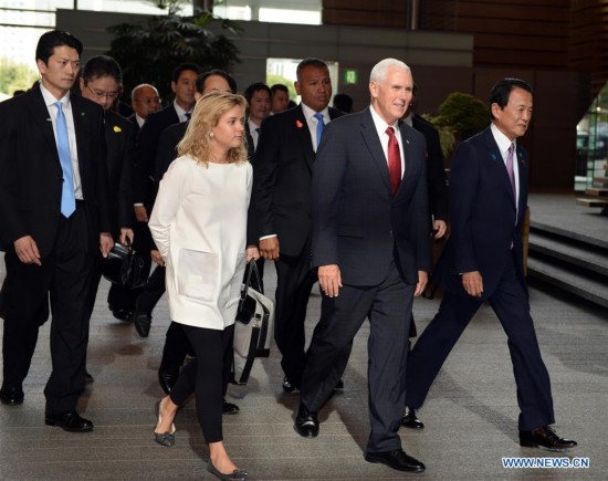 JAPAN-TOKYO-U.S.-MIKE PENCE-VISIT