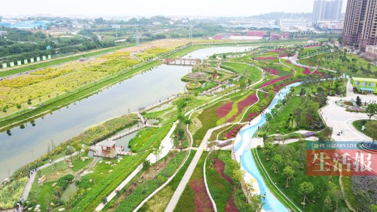 臭河沟变靓花园 南宁那考河湿地公园成 网红 (