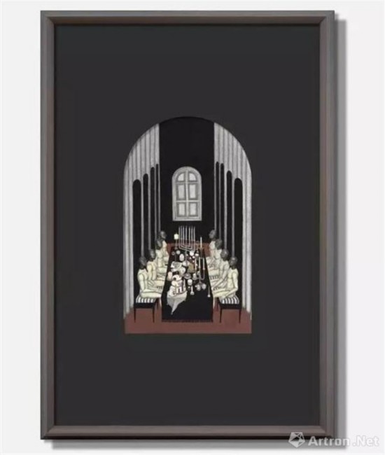彭璐 | 盛宴纸上综合 | 60×90cm | 2017年