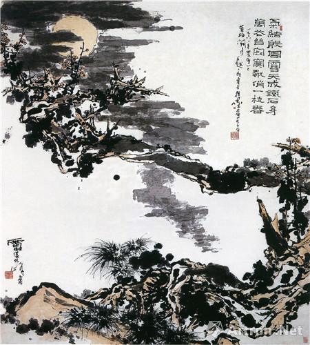 2017年书画展览纪念潘天寿诞辰120周年大展开幕一味霸悍与强其骨