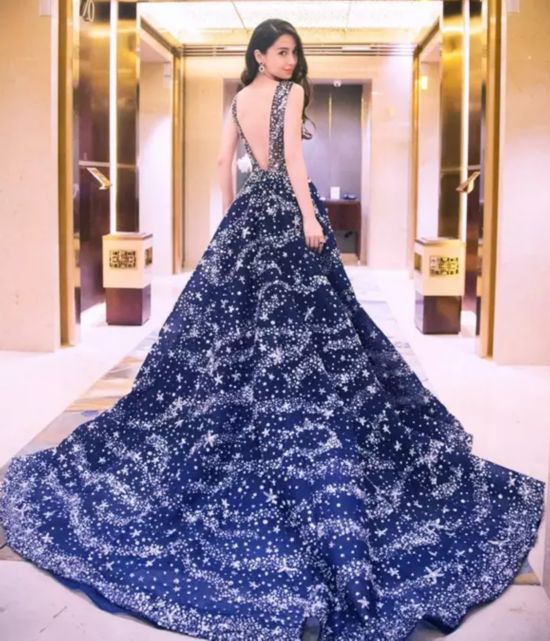 angelababy礼服蓝色,angelababy蓝色礼服 1,杨颖angelababy